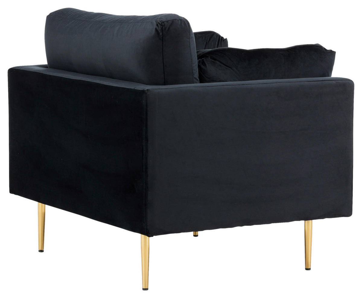 FÅTÖLJ i metall, textil svart, ljusbrun  - ljusbrun/svart, Design, metall/textil (110/84/86cm) - Livetastic