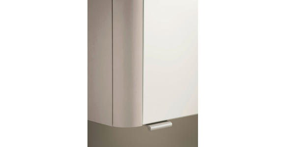 SPIEGELSCHRANK 101/64/21 cm  - Kaschmir/Alufarben, KONVENTIONELL, Glas/Holzwerkstoff (101/64/21cm) - Xora