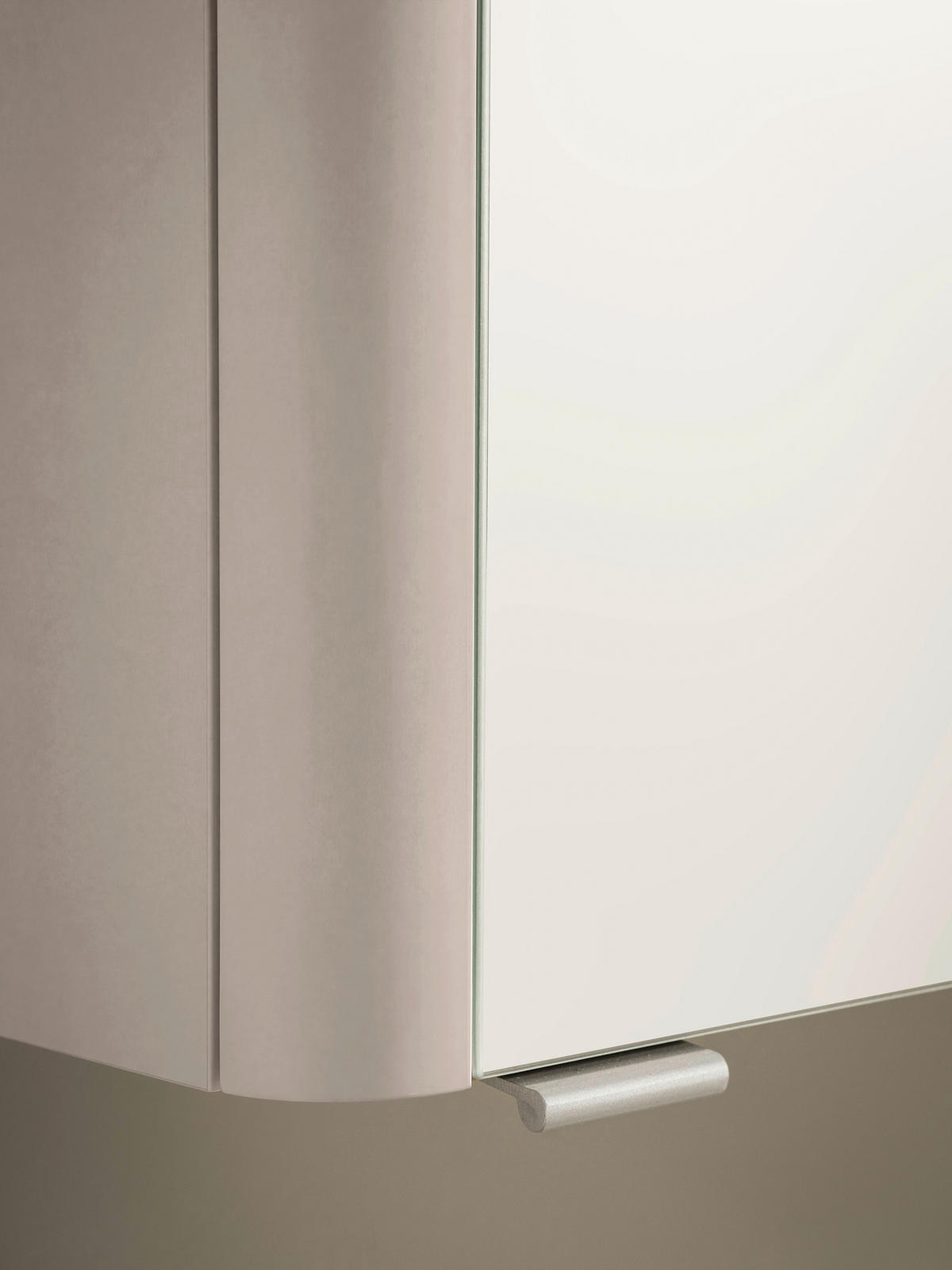 SPIEGELSCHRANK 101/64/21 cm  - Kaschmir/Alufarben, KONVENTIONELL, Glas/Holzwerkstoff (101/64/21cm) - Xora