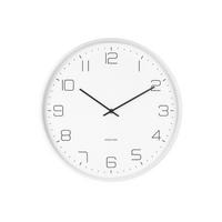 WANDUHR LOFTY Weiß 40/40/4,5 cm  - Weiß, Basics, Metall (40/40/4,5cm) - Karlsson