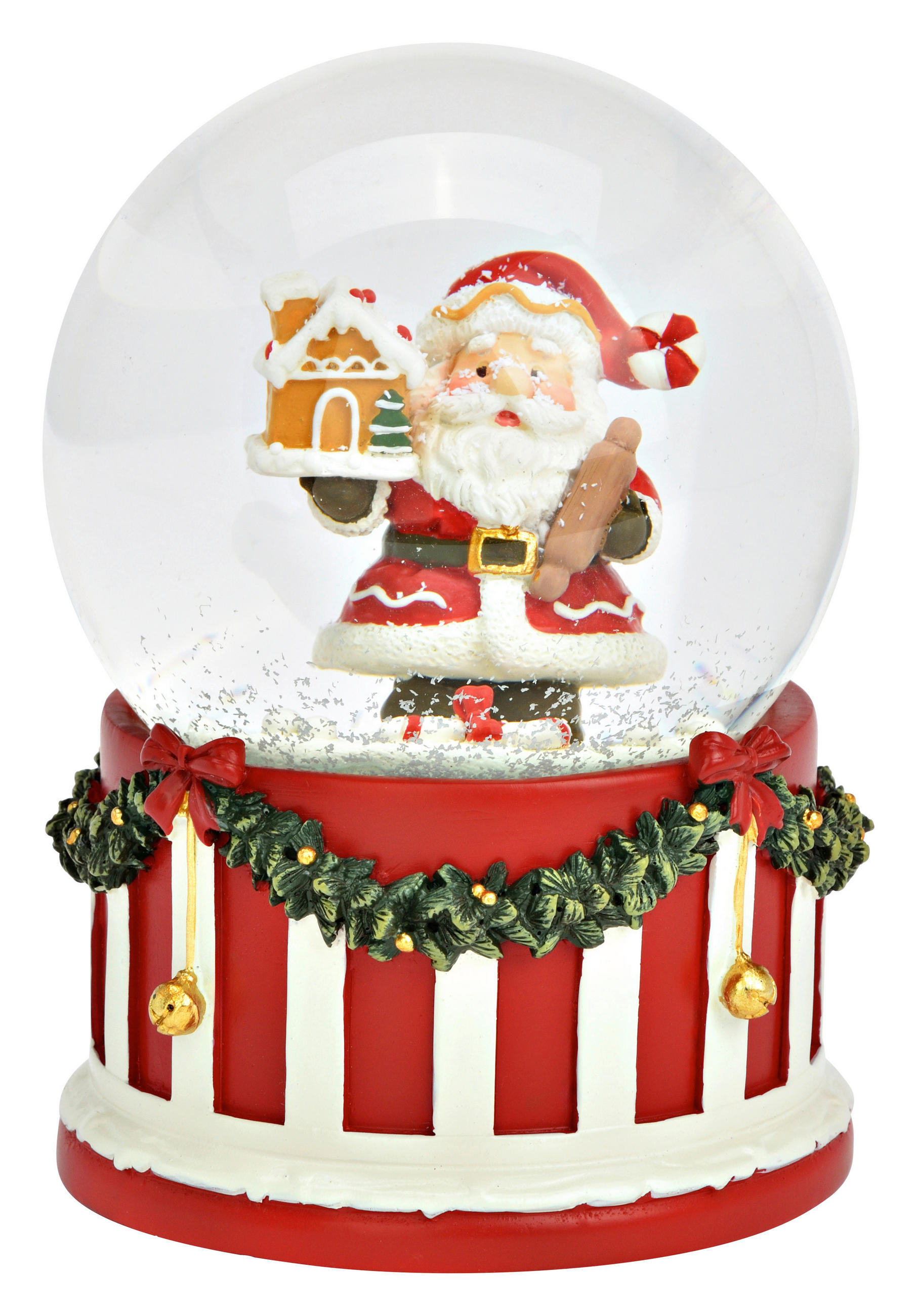 DEKOSPIELUHR  - Multicolor, Basics, Glas/Kunststoff (10,0/14,0/10,0cm) - X-Mas