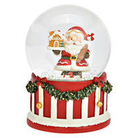 DEKOSPIELUHR - Multicolor, Basics, Glas/Kunststoff (10,0/14,0/10,0cm) - X-Mas