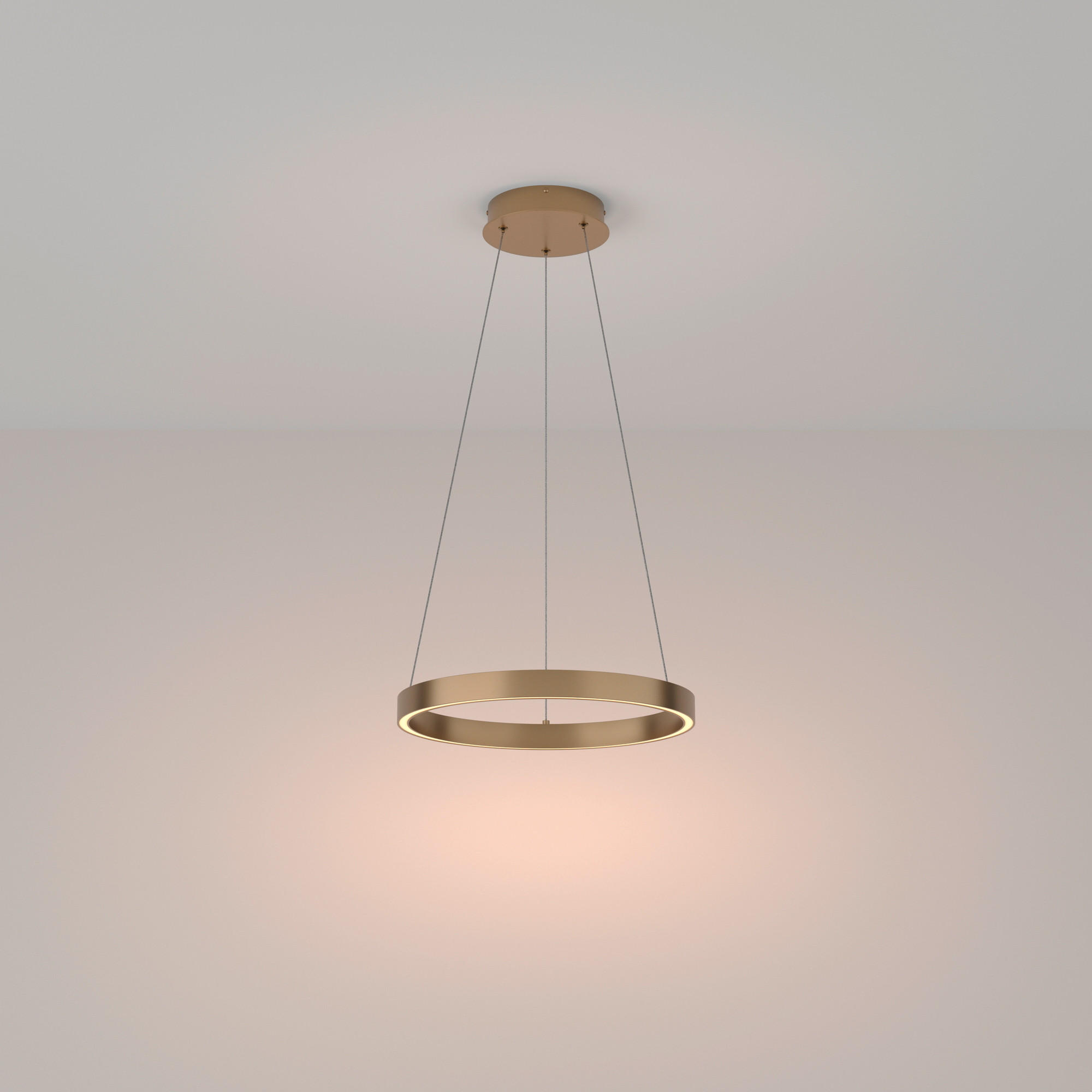 PENDELLEUCHTE 40/3,5 cm  - Messingfarben, Trend, Metall (40/3,5cm) - MAYTONI