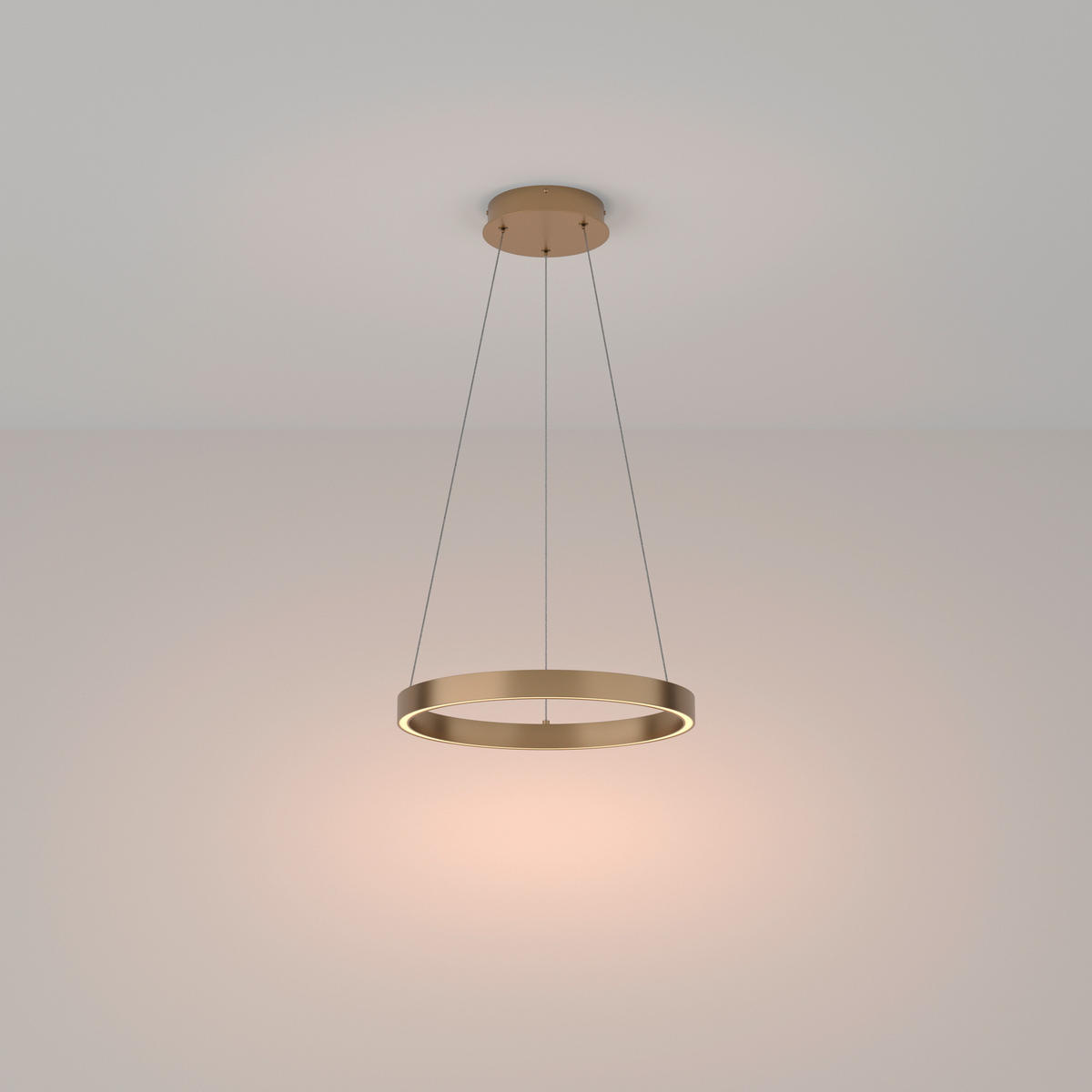 PENDELLEUCHTE 40/3,5 cm    - Messingfarben, Trend, Metall (40/3,5cm) - MAYTONI