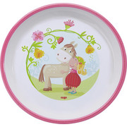 KINDERTELLER - Rosa/Weiß, Basics, Kunststoff (18cm) - Haba