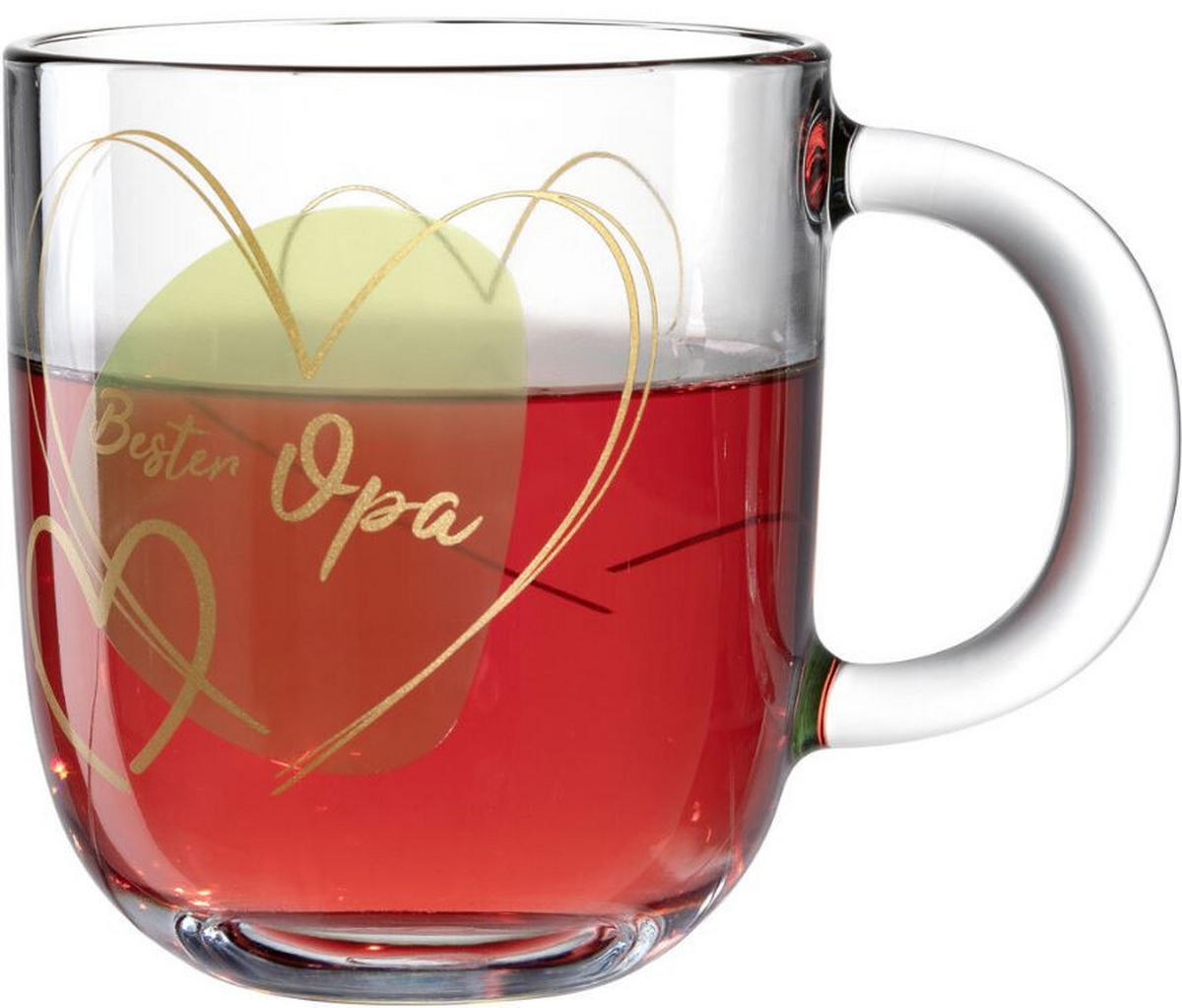 TASSE Emozione 400 ml  - Grün, Basics, Glas (14/15/8,7cm) - Leonardo
