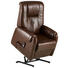 FERNSEHSESSEL Kombination Echtleder/Lederlook Lederlook Dunkelbraun, Schwarz - Dunkelbraun/Schwarz, Design, Leder/Kunststoff (78/107-86/91-166cm) - Cantus