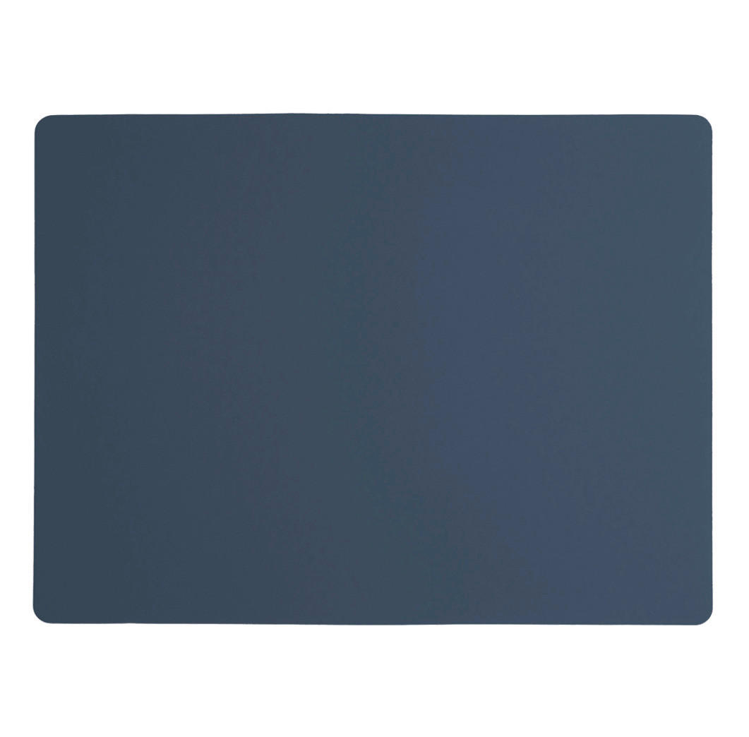 TISCHSET Leder Dunkelblau  - Dunkelblau, Basics, Leder (40/30/0.2cm)