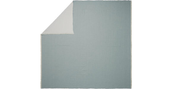 TAGESDECKE 220/240 cm  - Blau/Weiß, KONVENTIONELL, Textil (220/240cm) - Novel
