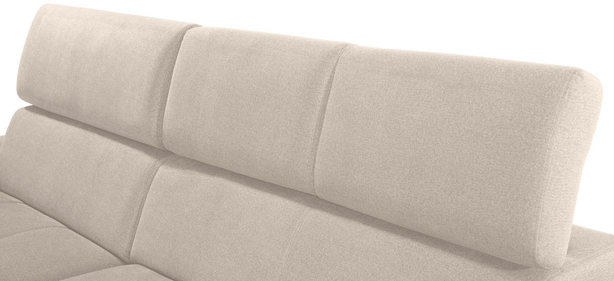 COLȚAR EXTENSIBIL textil bej  - argintiu/bej, Design, lemn/textil (183/292cm) - Modern Living