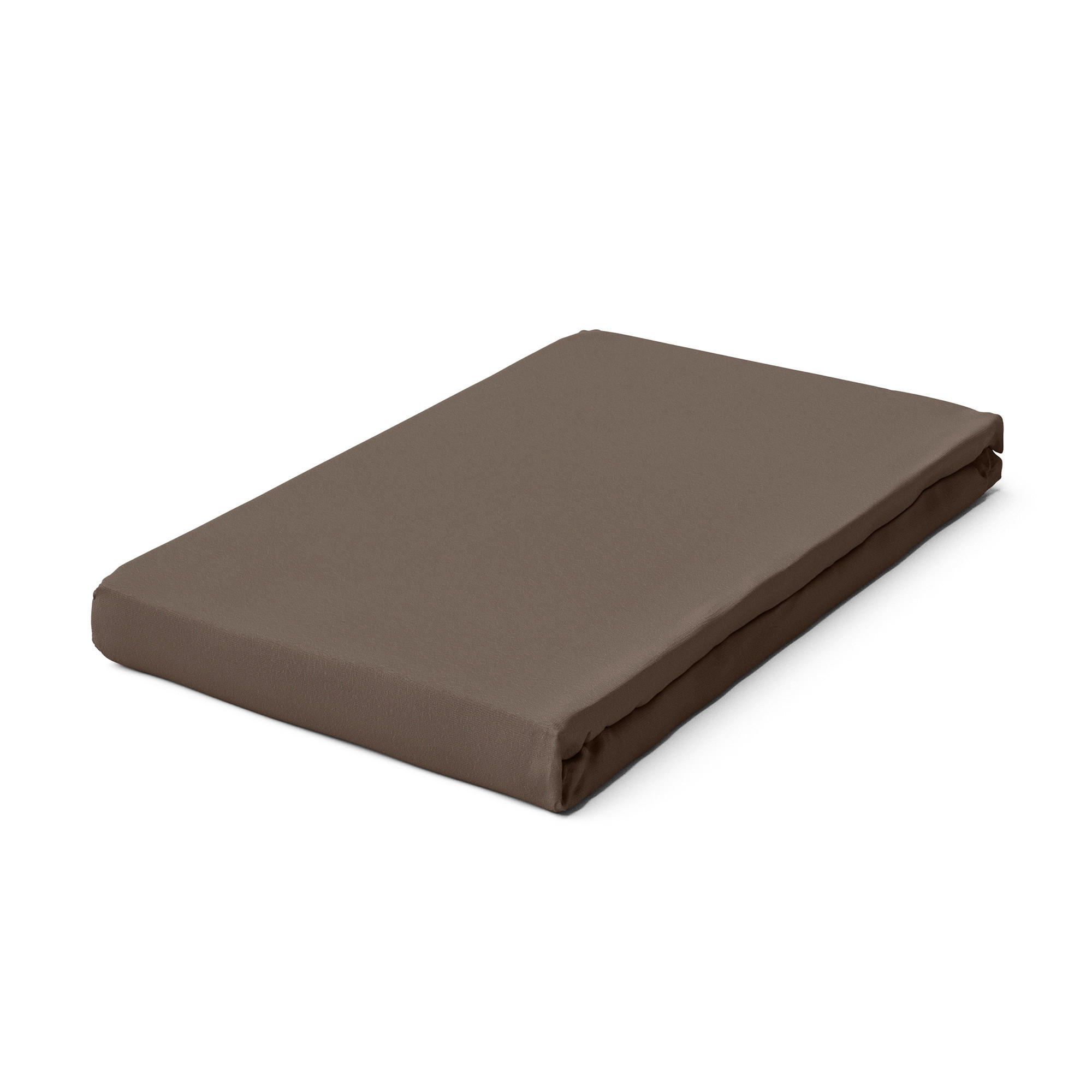 SPANNBETTTUCH Zwirn-Jersey - Dunkelbraun, Basics, Textil (160/200cm) - Schlafgut