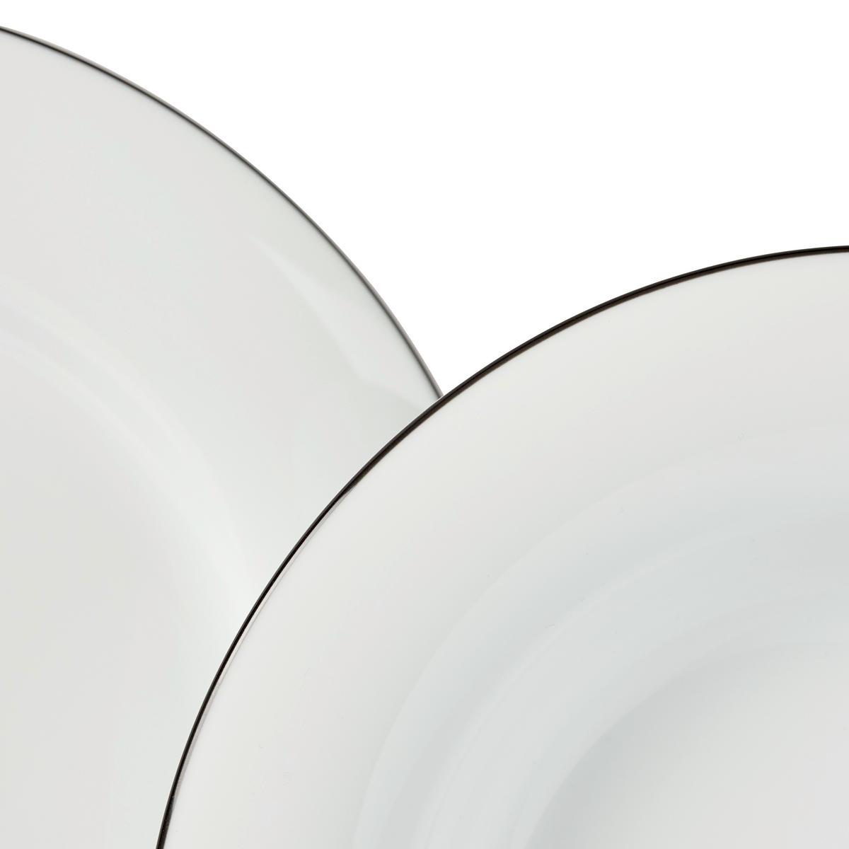 Serviciu De Masă 8 piese  - alb/negru, Basics, ceramică - Novel