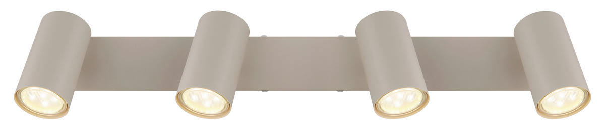 STRAHLER 56/6/12 cm   - Sandfarben/Weiß, KONVENTIONELL, Metall (56/6/12cm) - Globo