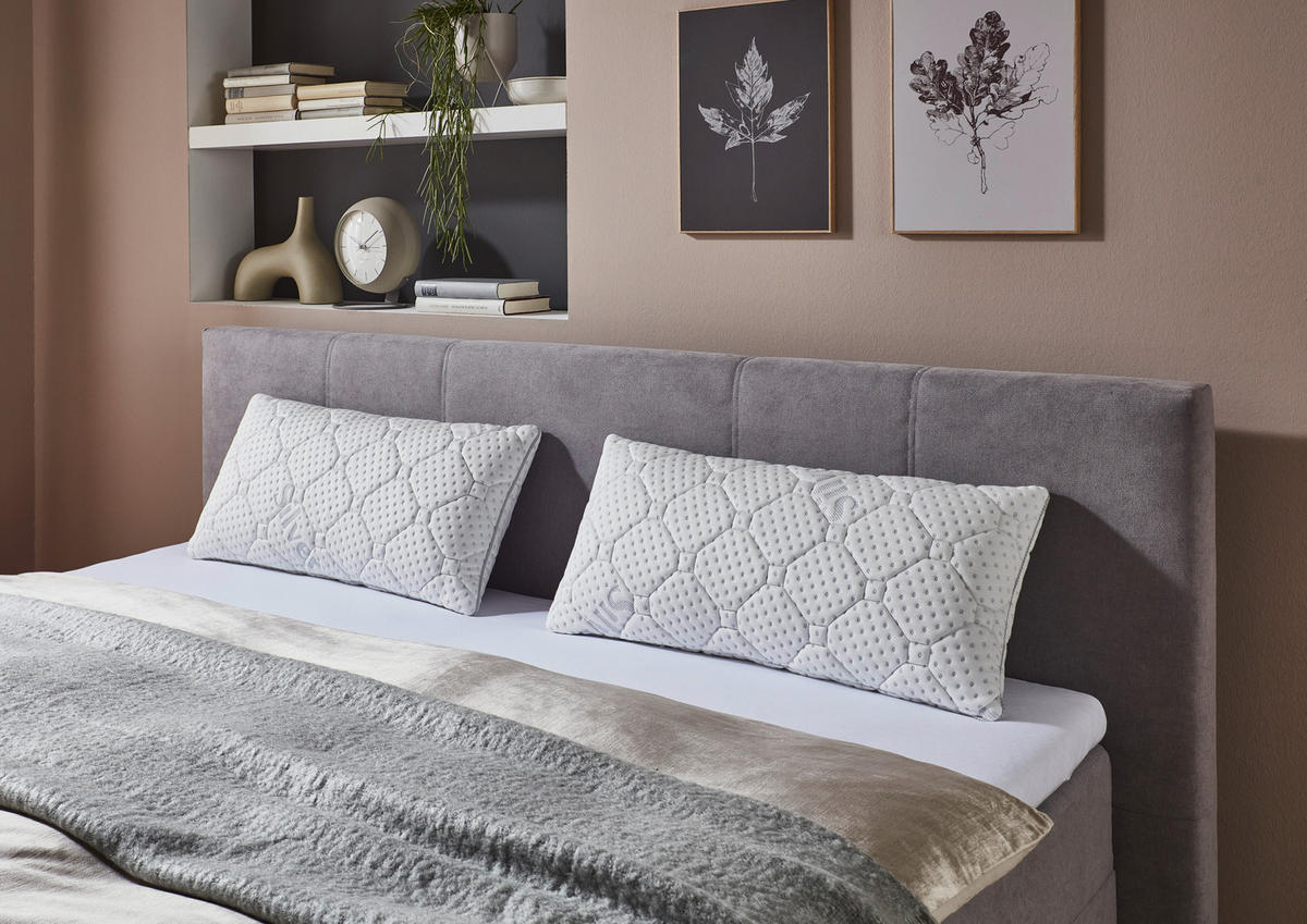 KOPFPOLSTER   - Weiß, Design, Textil (80/15/40cm) - Carryhome