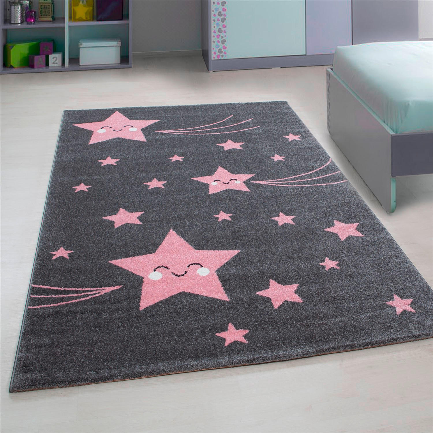 BARNMATTA 140/200 cm Kids  - pink, Trend, textil (140/200cm) - Ben'n'jen