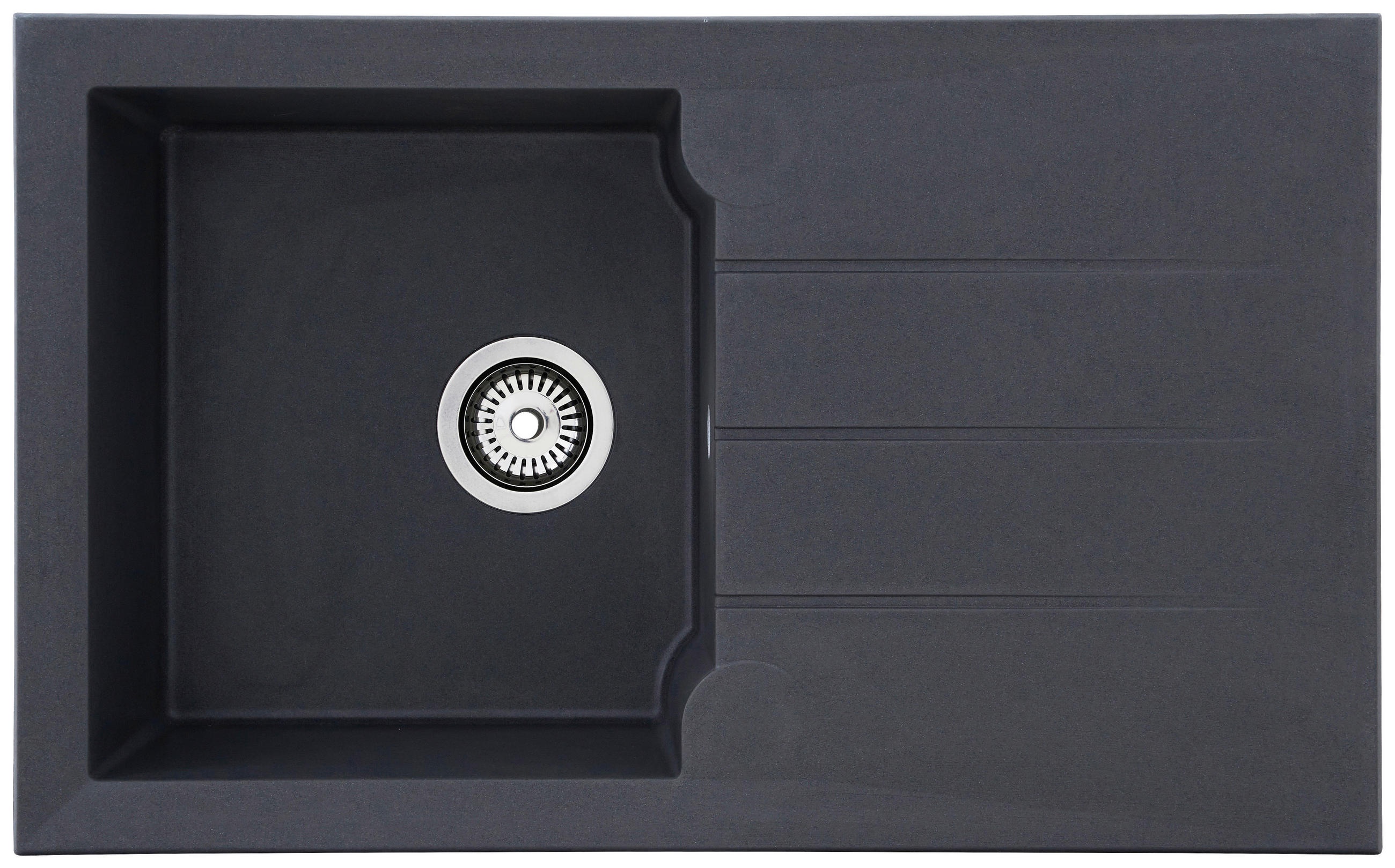 SPÜLE 1712ALINEO81X50TG  - Dunkelgrau, Trend, Stein (81/21/50cm) - Respekta