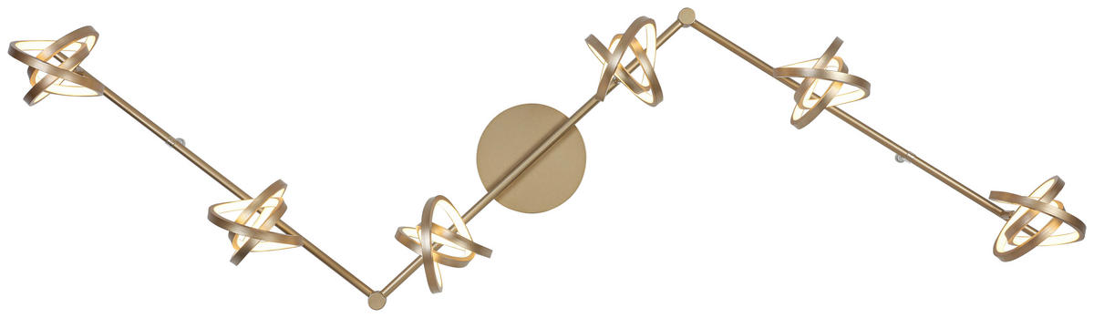 DECKENLEUCHTE 180/14/23,2 cm   - Weiß/Cappuccino, Trend, Kunststoff/Metall (180/14/23,2cm) - Novel