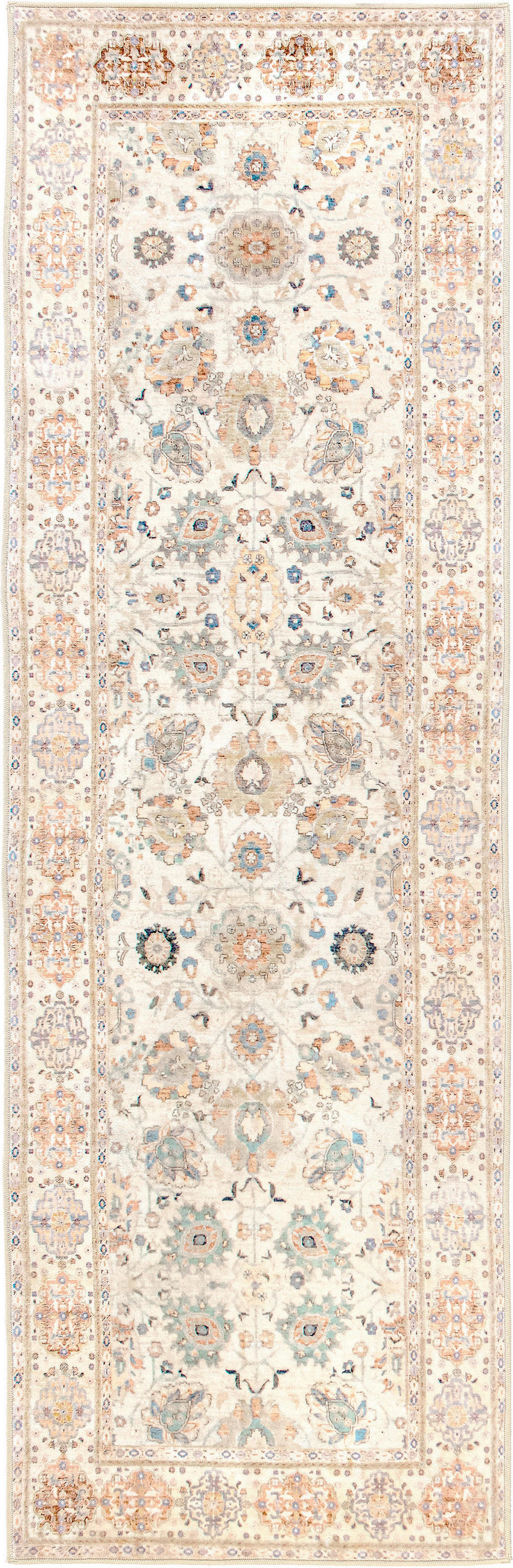 LÄUFER 80/250 cm LIVING JANE  - Pastellblau/Hellrosa, Design, Kunststoff/Textil (80/250cm) - Lindorug
