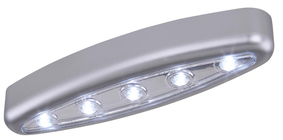 UKRASNA LED LAMPA - boja hroma/prozirna, Osnovno, plastika (15/4,2/2,4cm)