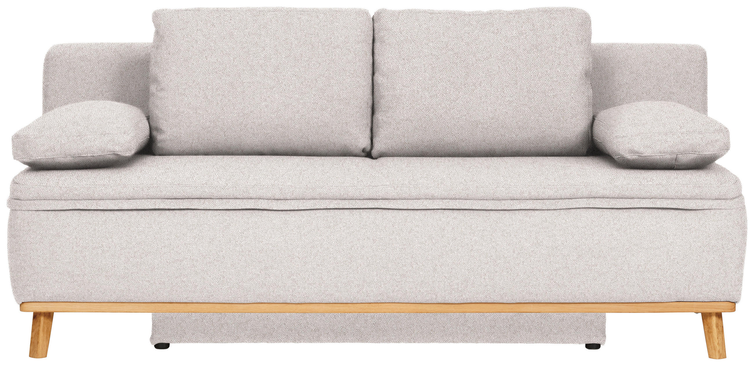SCHLAFSOFA in Webstoff Naturfarben - Naturfarben, Konventionell, Holz/Textil (203/95/96cm) - Venda