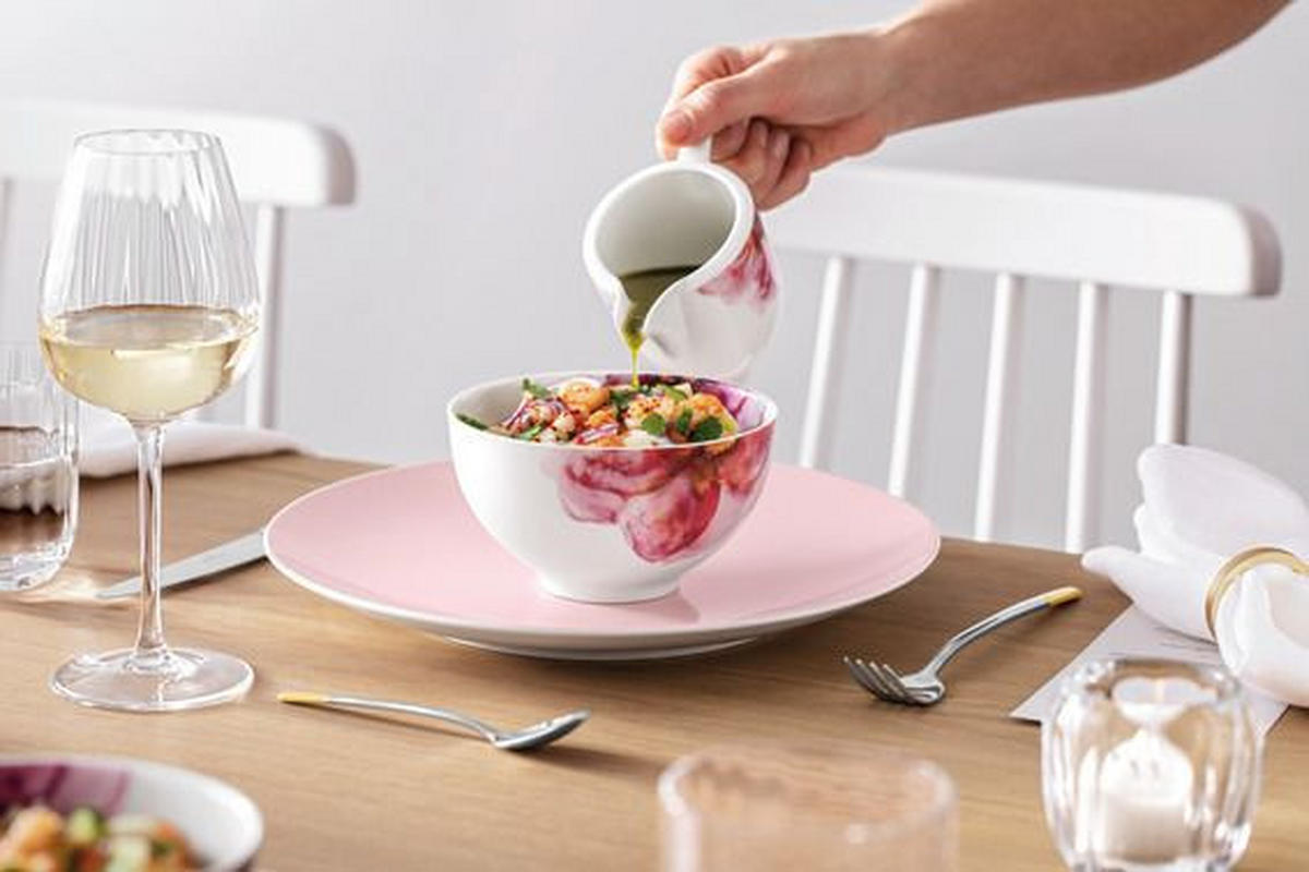 MALI VRČ ZA MLIJEKO  280 ml  ROSE GARDEN  - bijela/ružičasta, Basics, keramika (280ml) - Villeroy & Boch