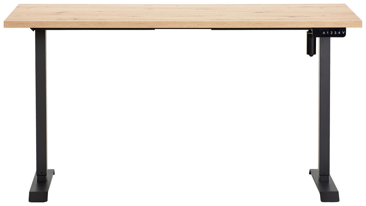 TISCHGESTELL 110-135/35/69-115 cm  in Anthrazit  - Anthrazit, KONVENTIONELL, Metall (110-135/35/69-115cm) - Carryhome