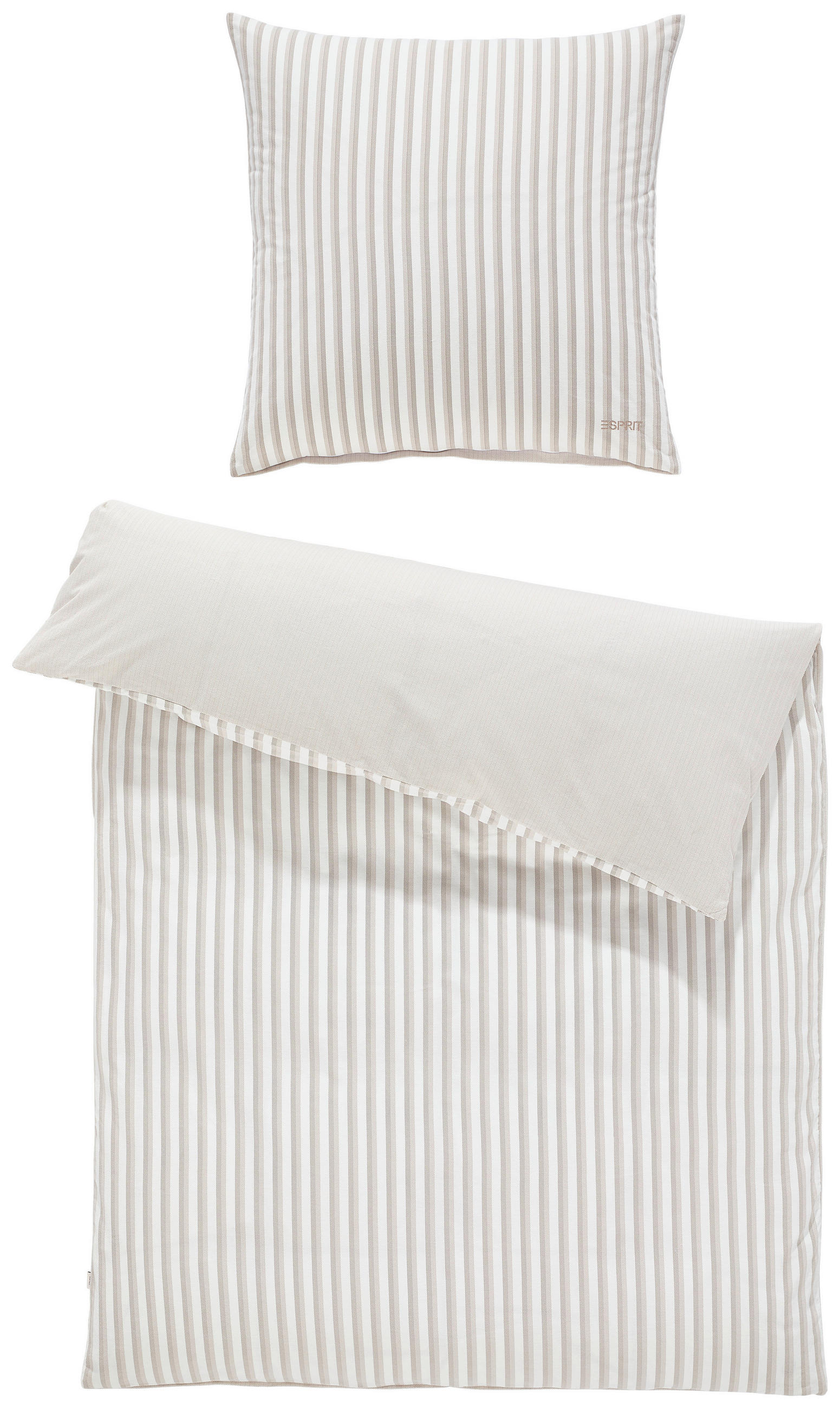Esprit Bettwäsche Herringbone Beige 135x200 cm