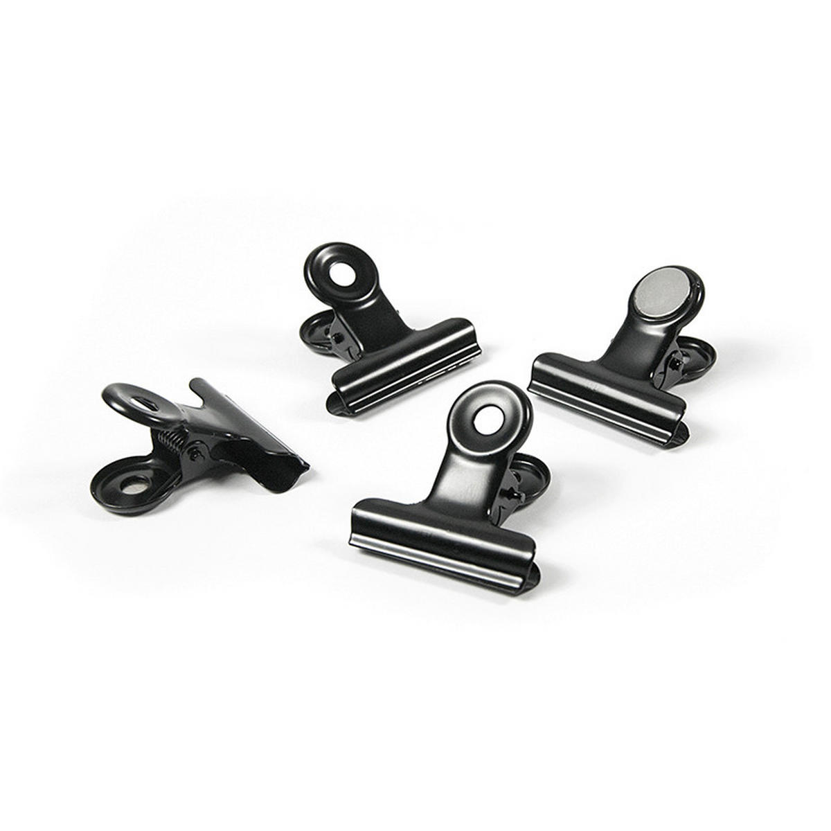 MAGNETSET  - Schwarz, Basics, Metall (3/3/2cm)
