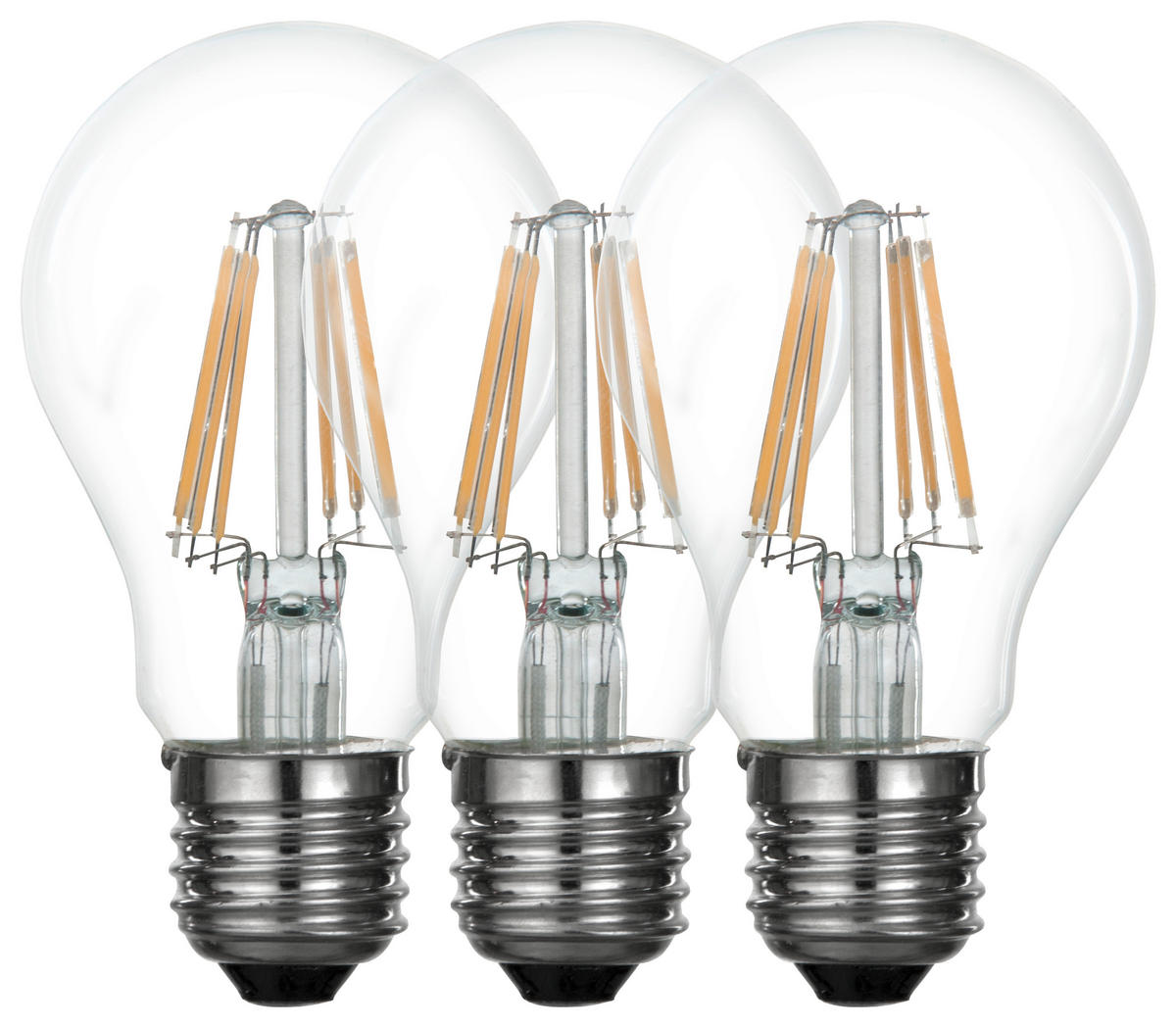 LED-LEUCHTMITTEL   E27 6 W  - Klar, Basics, Glas/Metall (5,9/10,3cm) - Boxxx