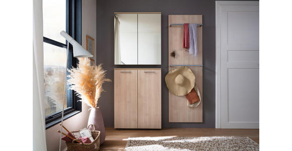 GARDEROBE 3-teilig in 150/200/17 cm - Ahornfarben, KONVENTIONELL, Holzwerkstoff (150/200/17cm) - Moderano