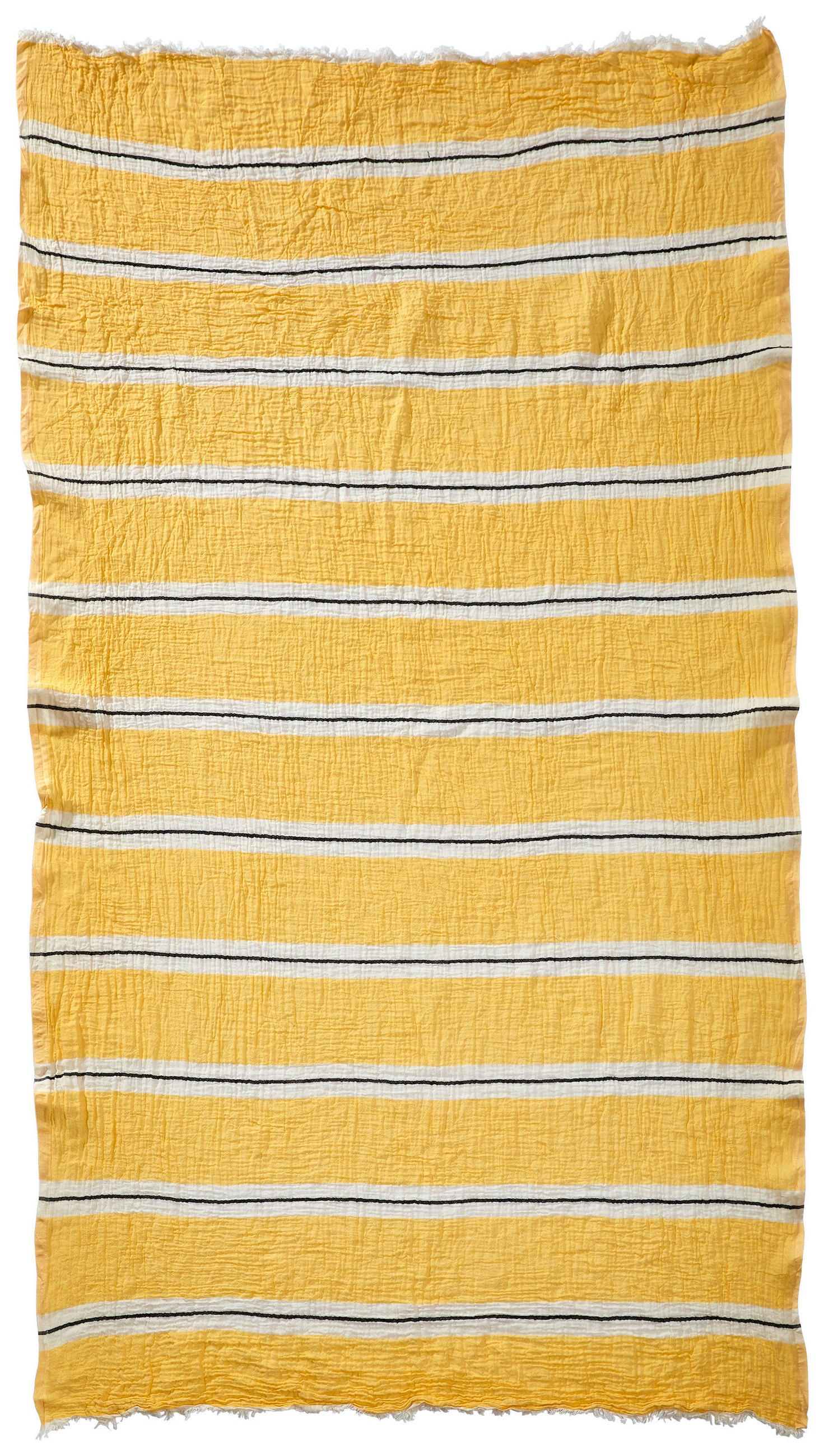 HAMAMTUCH STRIPES Beige  - Beige, KONVENTIONELL, Textil (100/190cm) - Novel