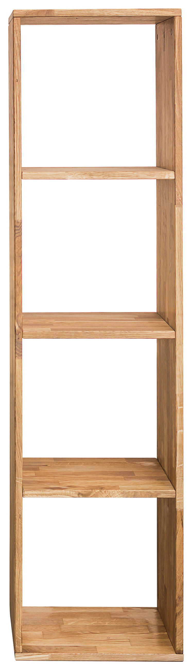 REGAL Wildeiche massiv Eichefarben  - Eichefarben, Natur, Holz (38,6/149/35cm) - Livetastic
