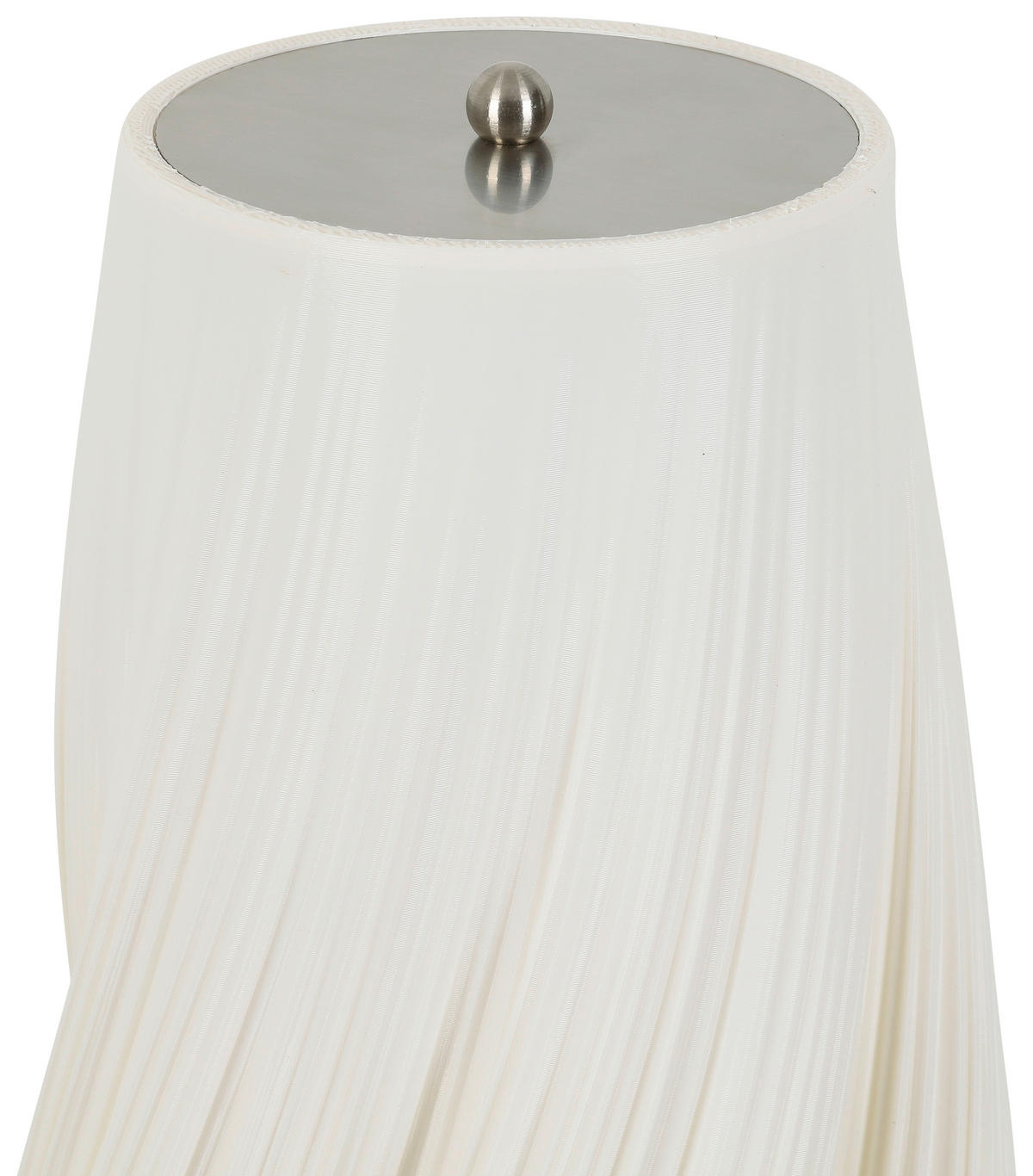 LED-STEHLEUCHTE 30/155 cm  - Weiß/Nickelfarben, LIFESTYLE, Kunststoff/Metall (30/155cm) - Dieter Knoll