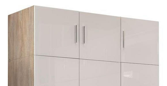 AUFSATZSCHRANK 120/40/54 cm   - Chromfarben/Eichefarben, Design, Holzwerkstoff/Kunststoff (120/40/54cm) - Xora