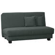 SCHLAFSOFA Webstoff Dunkelgrau  - Dunkelgrau/Schwarz, Design, Textil/Metall (145/85/100cm) - Carryhome