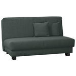 SCHLAFSOFA Webstoff Dunkelgrau  - Dunkelgrau/Schwarz, Design, Textil/Metall (145/85/100cm) - Carryhome