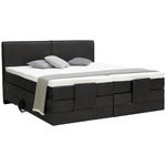 BOXSPRINGBETT 160/200 cm  in Schwarz  - Schwarz, Design, Kunststoff/Textil (160/200cm) - Hom`in