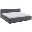 POLSTERBETT Bettkasten, Lattenroste Grau 180/200 cm  - Birkefarben/Buchefarben, Design, Holz/Textil (180/200cm) - Xora