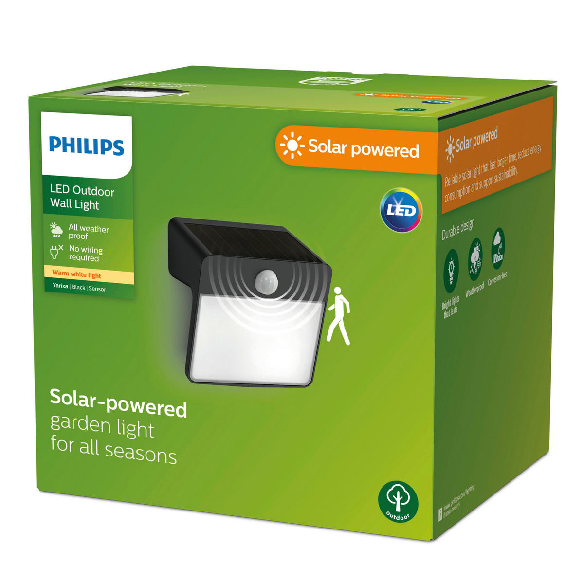 SOLARLEUCHTE 14.4/13.2/11.3 cm   - Schwarz, KONVENTIONELL, Kunststoff (14.4/13.2/11.3cm) - Philips