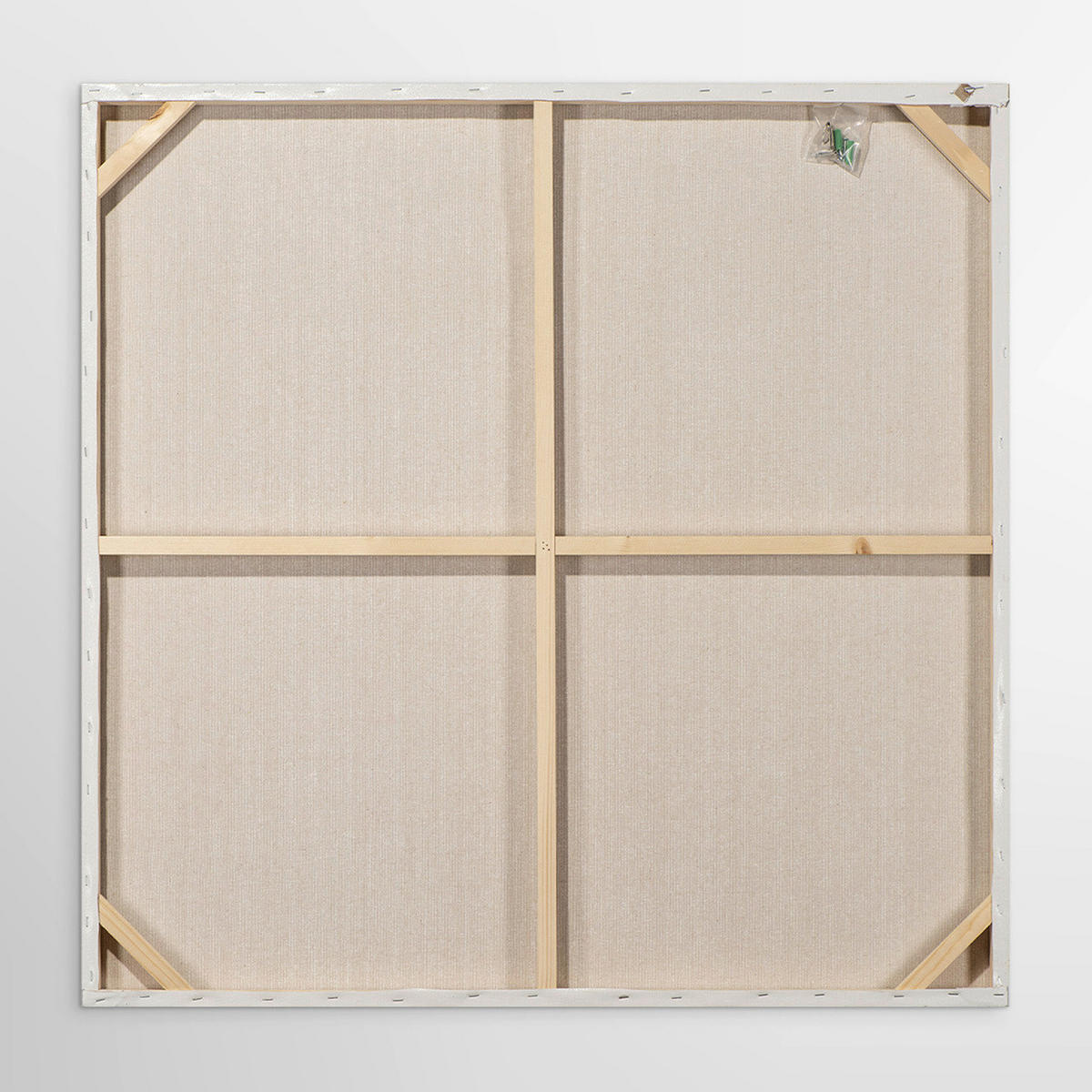 LEINWANDBILD 100/100/4,5 cm  - Dunkelgrün/Beige, Basics, Holz (100/100/4,5cm)