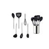 KÜCHENHELFERSET  - Silberfarben/Schwarz, Basics, Kunststoff/Metall (13cm) - Echtwerk