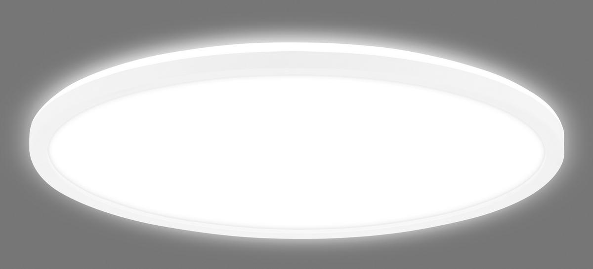 LED PLAFONJERA ZA KUPATILA - bela, Osnovno, plastika (42/3cm)