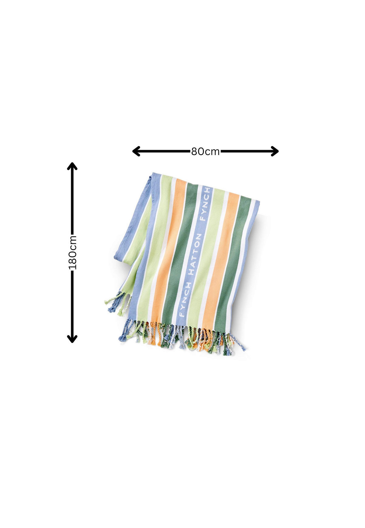 STRANDTUCH LIYA Multicolor 180/80 cm  - Multicolor, Basics, Textil (180/80cm) - FYNCH-HATTON