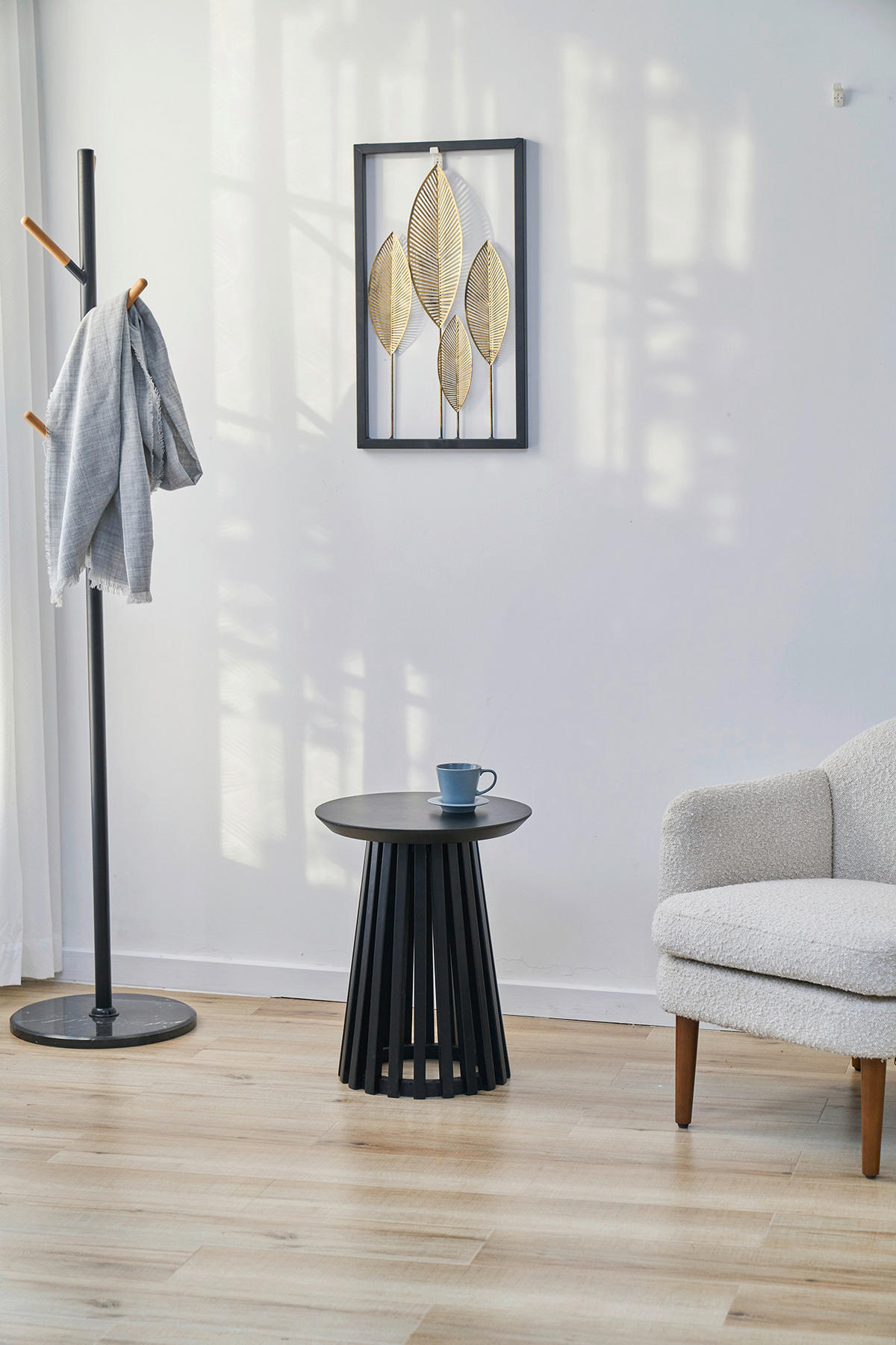 BEISTELLTISCH in Holz 40/40/50 cm  - Schwarz, Design, Holz (40/40/50cm) - MID.YOU