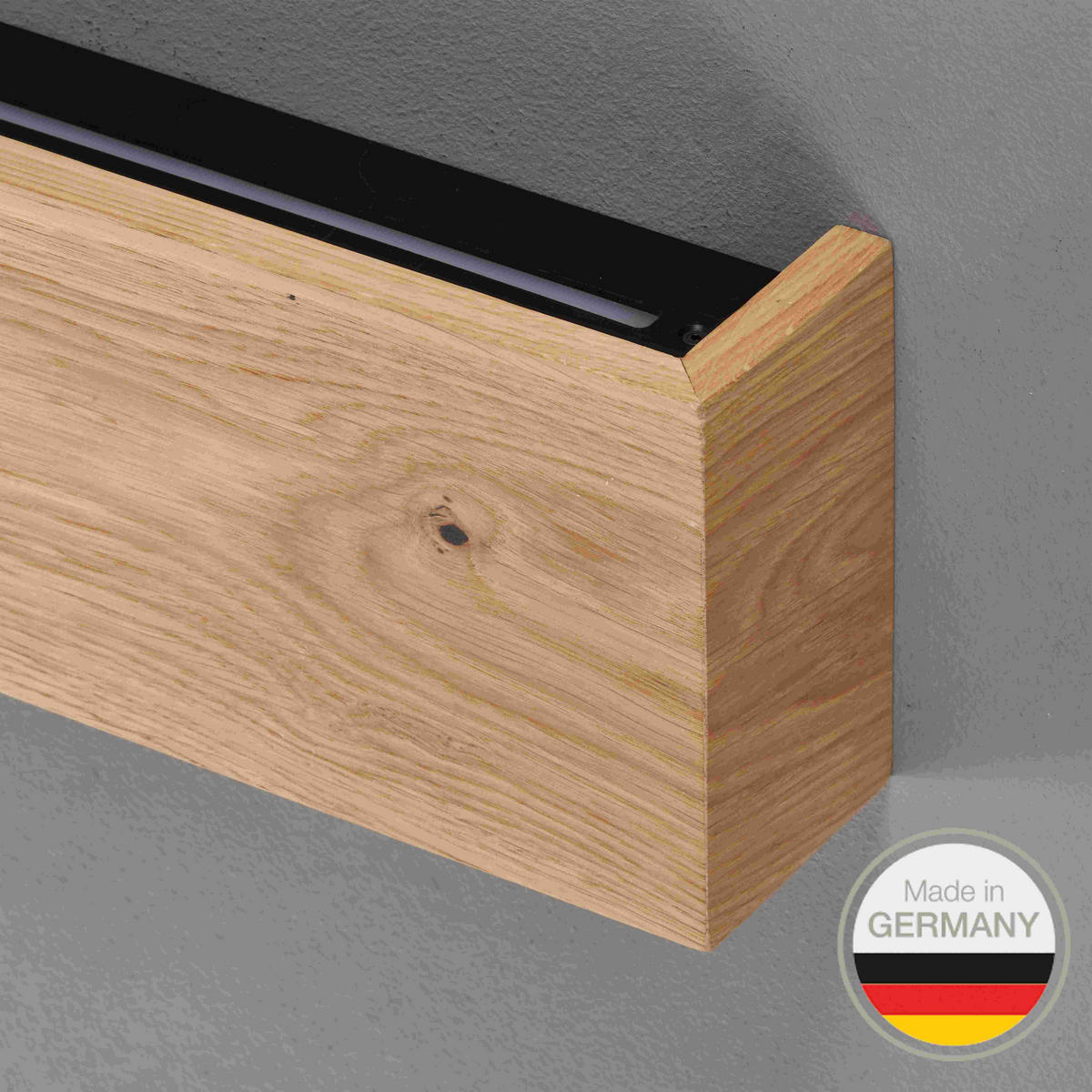 LED-WANDLEUCHTE 654   - Wildeiche, Natur, Holz (15/48/10cm) - Ambiente