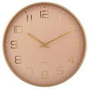WANDUHR  Hellbraun, Goldfarben  - Hellbraun/Goldfarben, Basics, Metall (40/40/4,2cm) - Karlsson