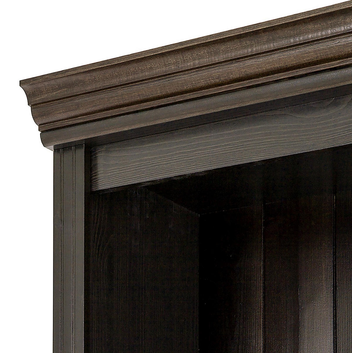 BÜCHERWAND Kiefer massiv Kieferfarben, Dunkelbraun  - Dunkelbraun/Kieferfarben, Design, Holz (223/222/34cm) - Livetastic