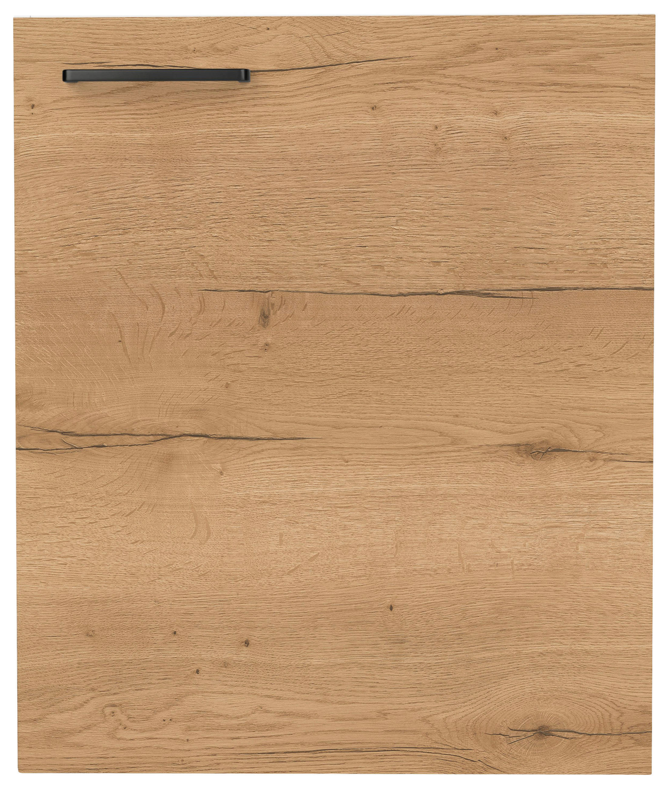 KÜCHENSCHRANKFRONT 60/72/1,9 cm  in Eichefarben  - Eichefarben/Schwarz, MODERN, Holzwerkstoff/Metall (60/72/1,9cm) - Nobilia