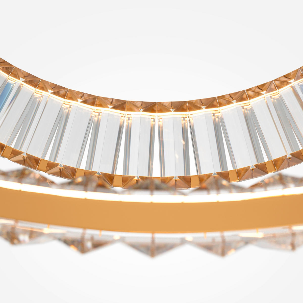 PENDELLEUCHTE 100/50 cm    - Transparent/Goldfarben, Trend, Glas/Metall (100/50cm) - MAYTONI