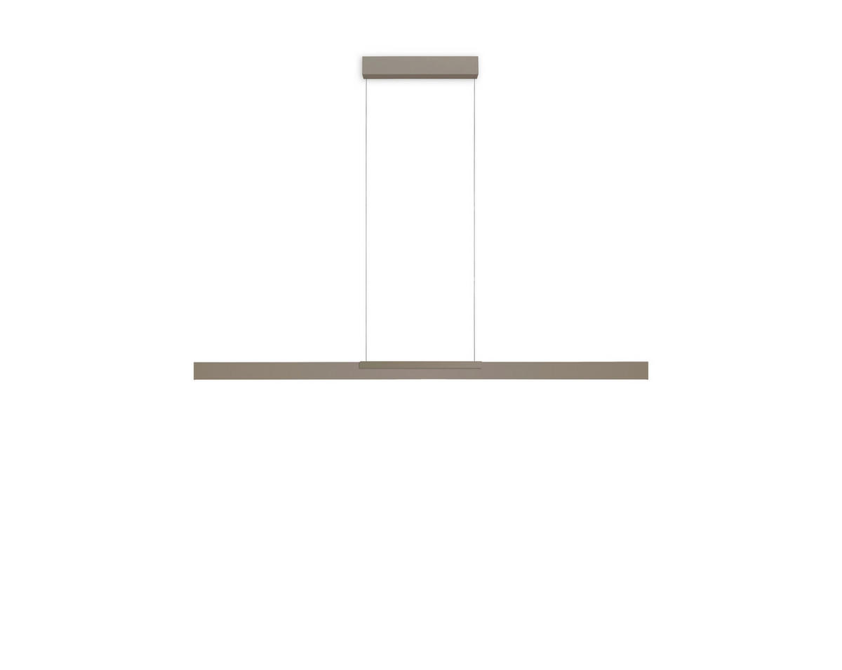 LED-HÄNGELEUCHTE 140/5,5/30-140 cm  - Sandfarben, Design, Metall (140/5,5/30-140cm) - BOPP